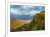 Scenic view of trees on mountain, Great Range, Giant Mountain, Adirondack Mountains State Park,...-null-Framed Photographic Print