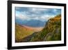 Scenic view of trees on mountain, Great Range, Giant Mountain, Adirondack Mountains State Park,...-null-Framed Photographic Print