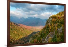 Scenic view of trees on mountain, Great Range, Giant Mountain, Adirondack Mountains State Park,...-null-Framed Photographic Print