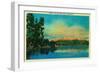 Scenic Vista on Hood Canal - Hood Canal, WA-Lantern Press-Framed Art Print