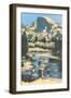 Scenic Vista Woodcut-null-Framed Giclee Print