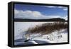 Scenic Winter Landscape With Cloudscape-Anthony Paladino-Framed Stretched Canvas