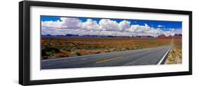 Scenics view of road to Monument Valley, Utah, USA-null-Framed Photographic Print