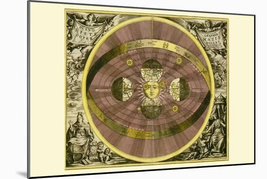 Sceno Systematis Copernicani-Andreas Cellarius-Mounted Art Print