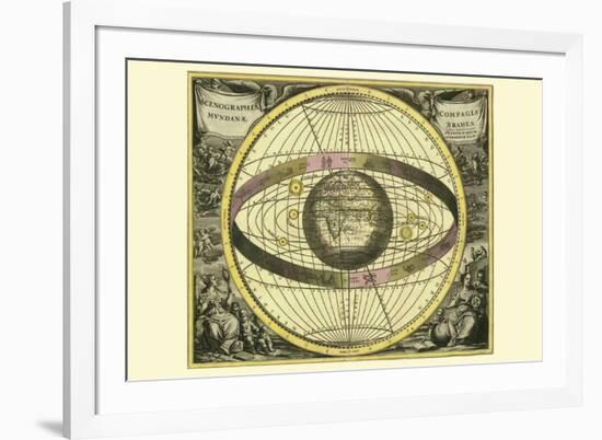 Scenographia Compagis Mundanae Brahea-Andreas Cellarius-Framed Premium Giclee Print