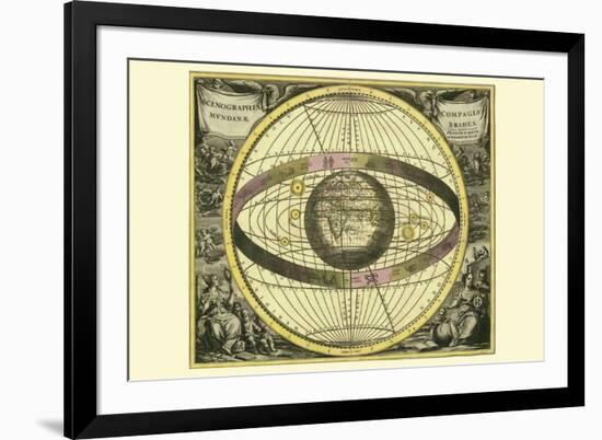 Scenographia Compagis Mundanae Brahea-Andreas Cellarius-Framed Premium Giclee Print