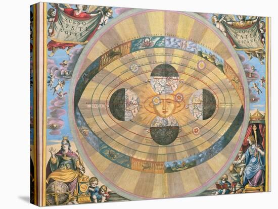 Scenographia: Systematis Copernicani Astrological Chart (C.1543) Devised by Nicolaus Copernicus…-Andreas Cellarius-Stretched Canvas