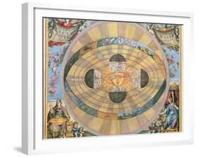 Scenographia: Systematis Copernicani Astrological Chart (C.1543) Devised by Nicolaus Copernicus…-Andreas Cellarius-Framed Giclee Print