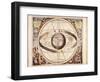 Scenographia Systematis Mundani Ptolemaici, Representation of the Ptolemaic Universe-Andreas Cellarius-Framed Art Print