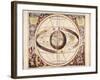 Scenographia Systematis Mundani Ptolemaici, Representation of the Ptolemaic Universe-Andreas Cellarius-Framed Art Print