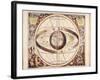 Scenographia Systematis Mundani Ptolemaici, Representation of the Ptolemaic Universe-Andreas Cellarius-Framed Art Print