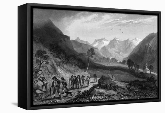 Scez, Val D'Isere-H Brockedon-Framed Stretched Canvas