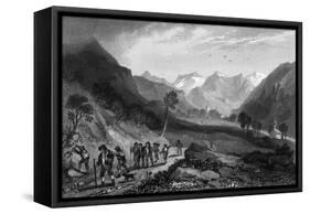 Scez, Val D'Isere-H Brockedon-Framed Stretched Canvas