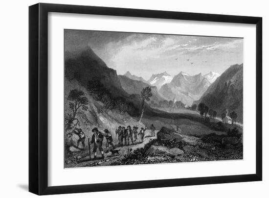 Scez, Val D'Isere-H Brockedon-Framed Art Print