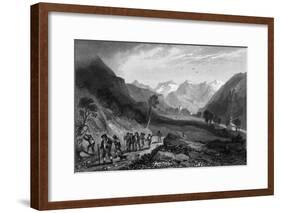 Scez, Val D'Isere-H Brockedon-Framed Art Print