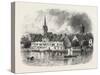 Schaffhausen, from the River, Switzerland, 19th Century-null-Stretched Canvas