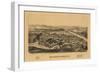 Schaghticoke, New York - Panoramic Map-Lantern Press-Framed Art Print