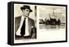 Schauspieler Gustav Diesel, Hamburg,Dampfer Reliance-null-Framed Stretched Canvas