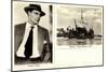 Schauspieler Gustav Diesel, Hamburg,Dampfer Reliance-null-Mounted Giclee Print