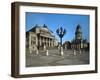 Schauspielhaus (1821), Gendarmenmarkt, Berlin, in the Style of a Greek Temple-Karl Friedrich Schinkel-Framed Giclee Print