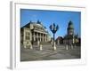 Schauspielhaus (1821), Gendarmenmarkt, Berlin, in the Style of a Greek Temple-Karl Friedrich Schinkel-Framed Giclee Print