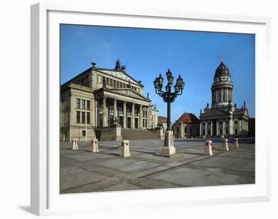 Schauspielhaus (1821), Gendarmenmarkt, Berlin, in the Style of a Greek Temple-Karl Friedrich Schinkel-Framed Giclee Print