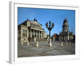 Schauspielhaus (1821), Gendarmenmarkt, Berlin, in the Style of a Greek Temple-Karl Friedrich Schinkel-Framed Giclee Print