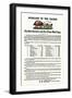 Schedule and Ticket Prices for the San Antonio & San Diego Mail-Line, c.1838-null-Framed Giclee Print