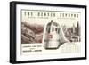 Schedule for Denver Zephyr Train-null-Framed Art Print