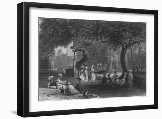 Scheich's House, at Zebdane, on the Pharpar-William Henry Bartlett-Framed Giclee Print