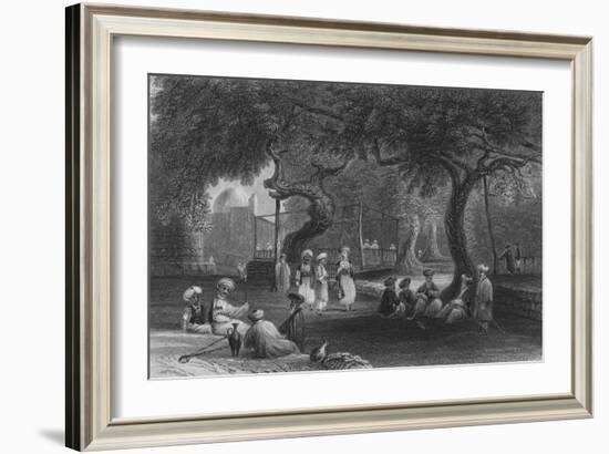 Scheich's House, at Zebdane, on the Pharpar-William Henry Bartlett-Framed Giclee Print