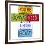 Scheider Bigger Boat-Gregory Constantine-Framed Giclee Print