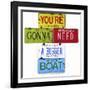 Scheider Bigger Boat-Gregory Constantine-Framed Giclee Print