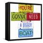 Scheider Bigger Boat-Gregory Constantine-Framed Stretched Canvas