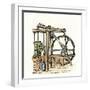 Schematic Drawing of James Watt's Steam Engine-null-Framed Giclee Print