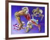 Schematic Showing Hip and Leg Motion-null-Framed Art Print