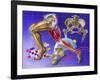 Schematic Showing Hip and Leg Motion-null-Framed Art Print