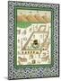 Schematic View of Mecca, Showing the Qua'Bah, from a Book on Persian Ceramics-null-Mounted Premium Giclee Print