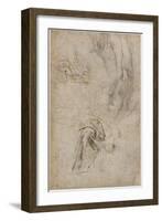 Scheme for the Decoration of the Ceiling of the Sistine Chapel, C.1508-Michelangelo Buonarroti-Framed Giclee Print