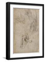 Scheme for the Decoration of the Ceiling of the Sistine Chapel, C.1508-Michelangelo Buonarroti-Framed Giclee Print