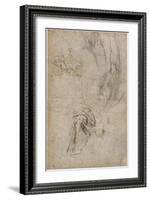 Scheme for the Decoration of the Ceiling of the Sistine Chapel, C.1508-Michelangelo Buonarroti-Framed Giclee Print