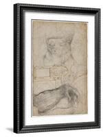 Scheme for the Decoration of the Ceiling of the Sistine Chapel, C.1508-Michelangelo Buonarroti-Framed Giclee Print