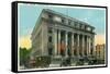 Schenectady, New York - Court House Exterior View-Lantern Press-Framed Stretched Canvas