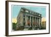 Schenectady, New York - Court House Exterior View-Lantern Press-Framed Art Print