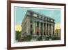 Schenectady, New York - Court House Exterior View-Lantern Press-Framed Premium Giclee Print