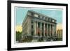 Schenectady, New York - Court House Exterior View-Lantern Press-Framed Premium Giclee Print