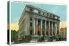 Schenectady, New York - Court House Exterior View-Lantern Press-Stretched Canvas