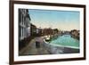 Schenectady, New York - View of Dock Street-Lantern Press-Framed Premium Giclee Print