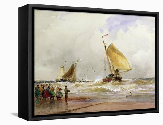 Schevenegen Beach-Thomas Hardy-Framed Stretched Canvas