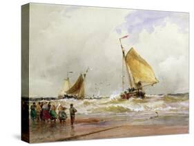 Schevenegen Beach-Thomas Hardy-Stretched Canvas